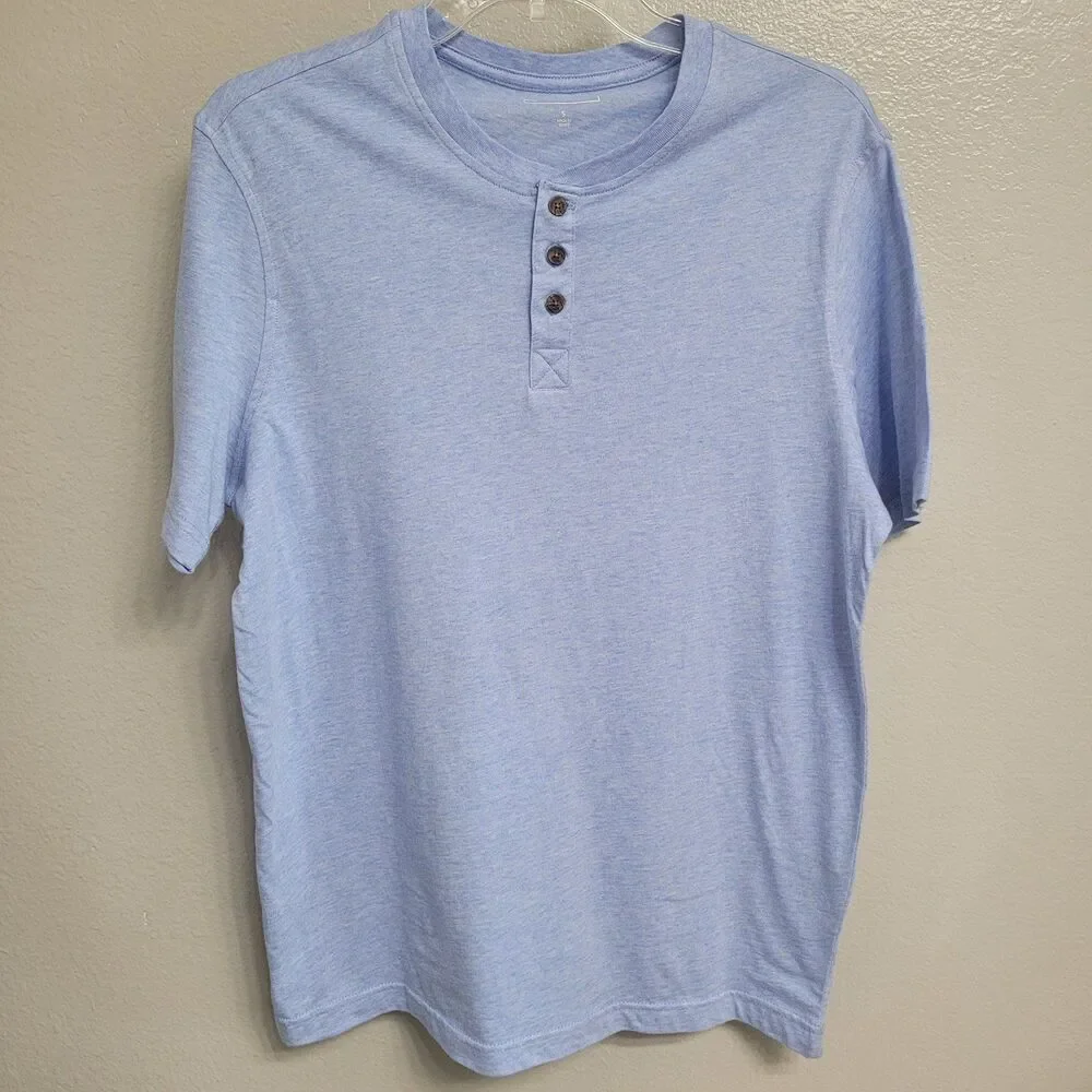 CLUB ROOM Men's Solid Henley T-Shirt Size Small - Picture 1 of 3